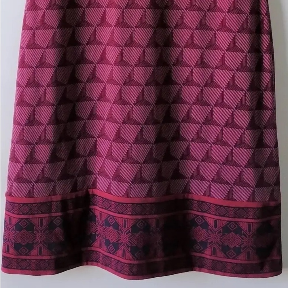 NWOT Magnolia Grace Reversible Elegant Patterned Sleeveless Dress, Zipper Back - Picture 4 of 16